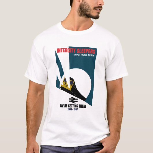 British Rail Train Enthusiast T-shirt (Voorkant)