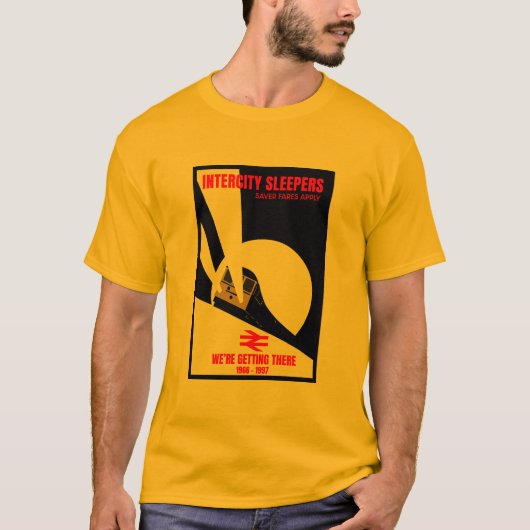 British Rail Train Enthusiast T-shirt (Voorkant)