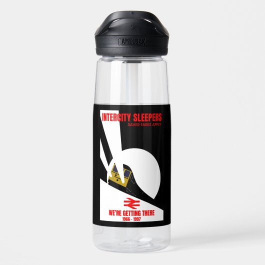 British Rail Train Enthusiast Waterfles (Achterkant)