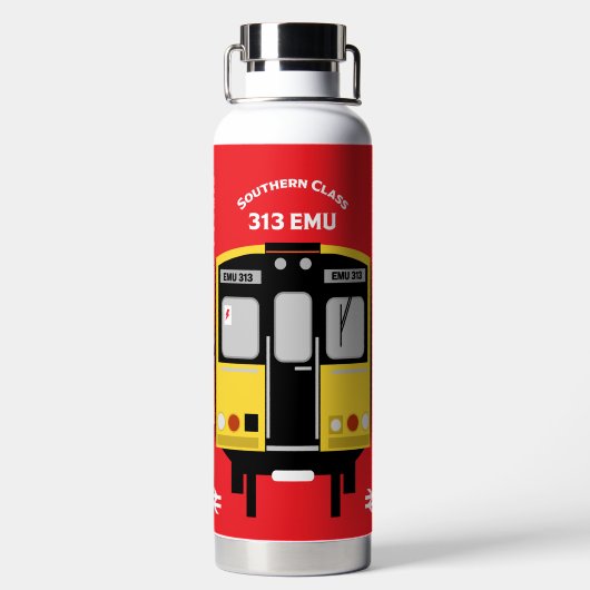 British Rail Train Enthusiast Waterfles (Achterkant)