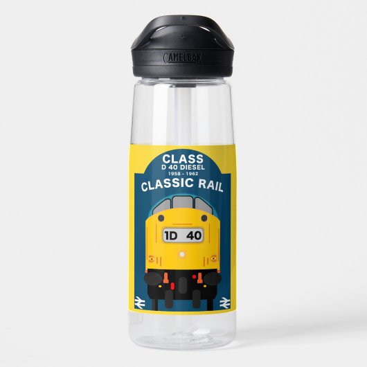 British Rail Train Enthusiast Waterfles (Achterkant)