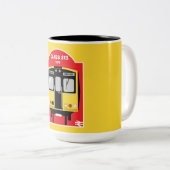 British Rail Train Geeks Tweekleurige Koffiemok (Voorkant rechts)