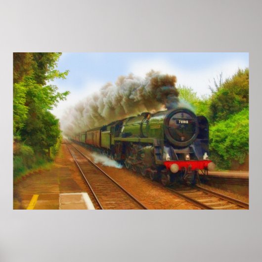 British Railway Steam Train Art IV Poster (Voorkant)
