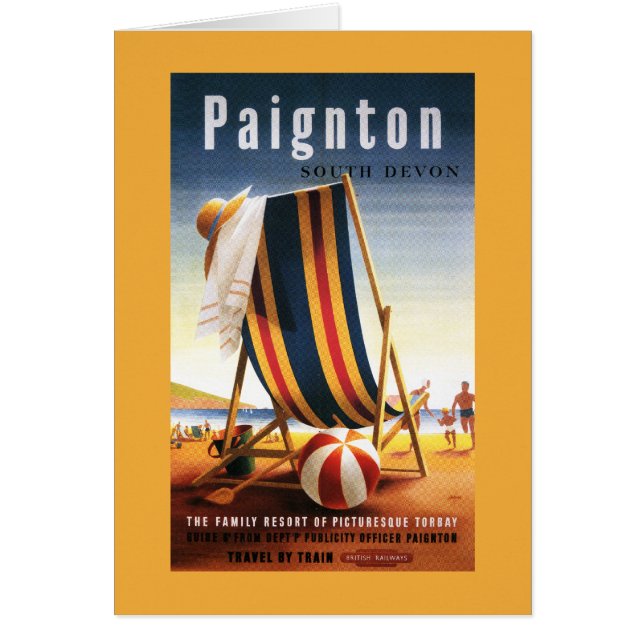 British Railways Beach voorzitter en Ball Poster (Voorkant)