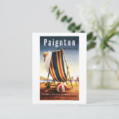 British Railways Beach voorzitter en Ball Poster Briefkaart (Staand voorkant)