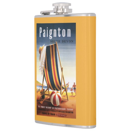 British Railways Beach voorzitter en Ball Poster Heupfles (Links)