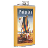 British Railways Beach voorzitter en Ball Poster Heupfles (Rechts)