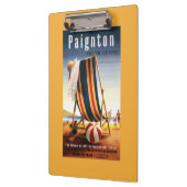 British Railways Beach voorzitter en Ball Poster Klembord (Links)