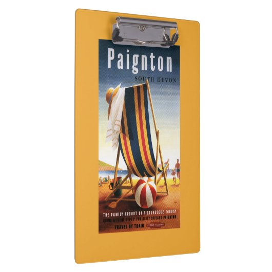 British Railways Beach voorzitter en Ball Poster Klembord (Rechts)
