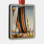 British Railways Beach voorzitter en Ball Poster Metalen Ornament (Rechts)