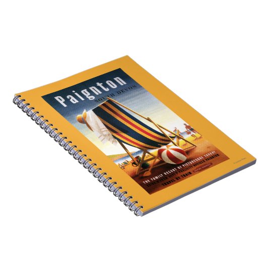 British Railways Beach voorzitter en Ball Poster Notitieboek (Rechterzijde)