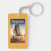 British Railways Beach voorzitter en Ball Poster Sleutelhanger (achterkant)