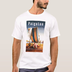 British Railways Beach voorzitter en Ball Poster T-shirt