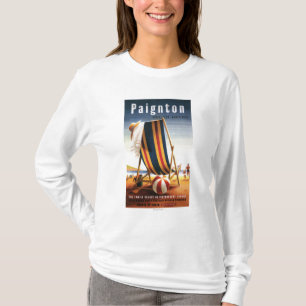 British Railways Beach voorzitter en Ball Poster T-shirt