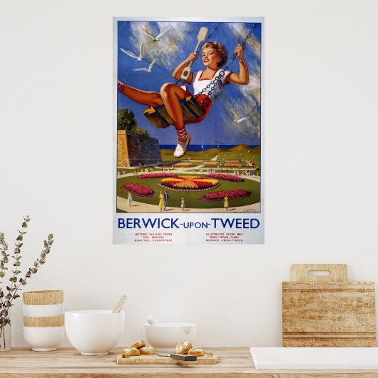British Railways Berwick-upon-Tweed Poster (Keuken)