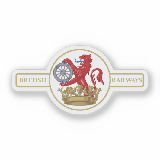 British Railways "Ferret and Dartboard" Crest Sticker (Voorkant)