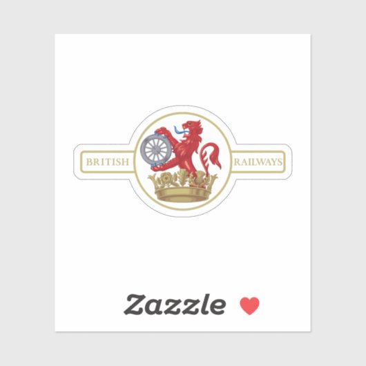 British Railways "Ferret and Dartboard" Crest Sticker (Vel)