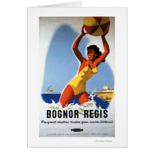 British Railways Girl and Beachball Poster