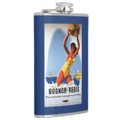 British Railways Girl and Beachball Poster Heupfles (Rechts)