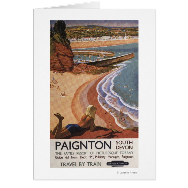 British Railways Girl die op een Cliff kijkt (Voorkant)