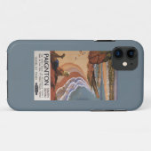 British Railways Girl die op een Cliff kijkt Case-Mate iPhone Case (Achterkant (horizontaal))