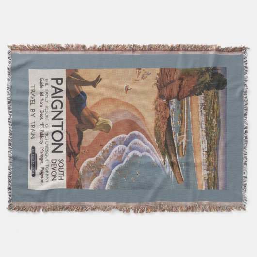 British Railways Girl die op een Cliff kijkt Deken (Voorkant)