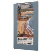 British Railways Girl die op een Cliff kijkt Klembord (Links)