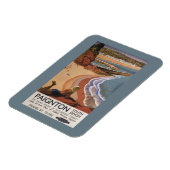 British Railways Girl die op een Cliff kijkt Magneet (Linkerzijde)