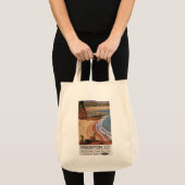 British Railways Girl die op een Cliff kijkt Tote Bag (Voorkant (product))