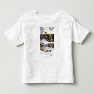 British Railways Windsor Castle Thames Poster Kinder Shirts