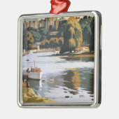 British Railways Windsor Castle Thames Poster Metalen Ornament (Links)