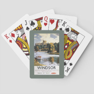 British Railways Windsor Castle Thames Poster Speelkaarten