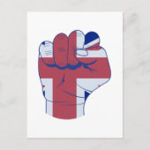 British Raised Fist Briefkaart (Voorkant)