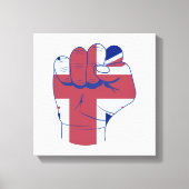 British Raised Fist Canvas Afdruk (Voorkant)