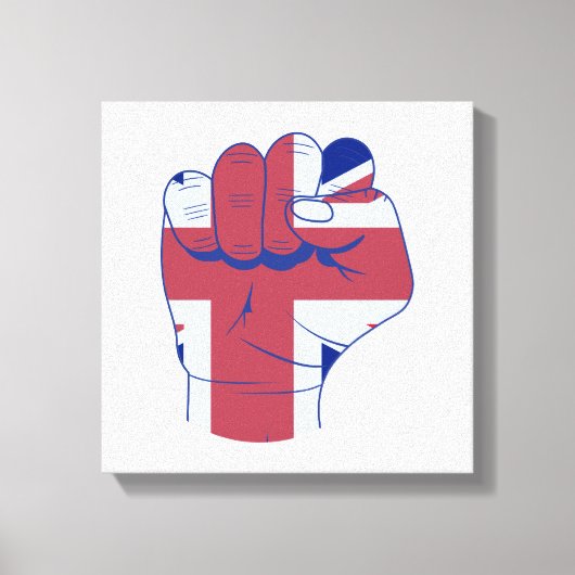 British Raised Fist Canvas Afdruk (Voorkant)