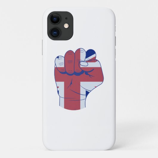 British Raised Fist Case-Mate iPhone Case (Achterkant)