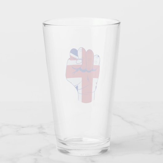 British Raised Fist Glas (Achterkant)