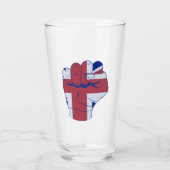British Raised Fist Glas (Voorkant)
