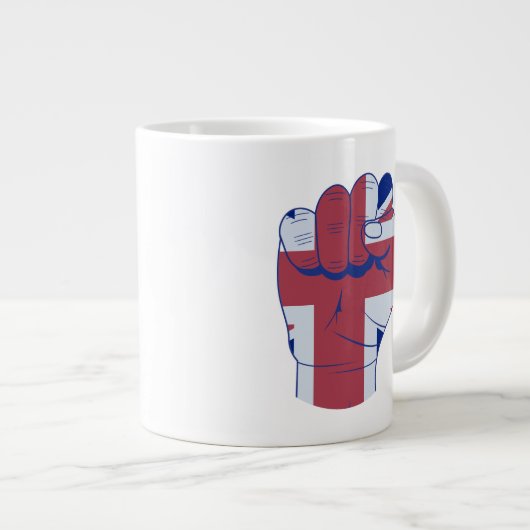 British Raised Fist Grote Koffiekop (Voorkant rechts)