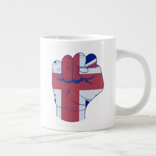 British Raised Fist Grote Koffiekop
