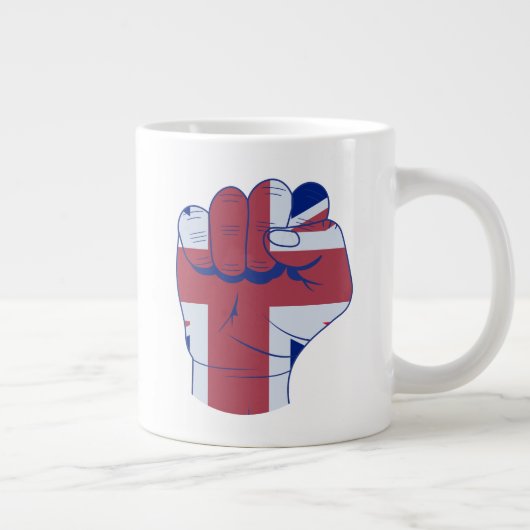 British Raised Fist Grote Koffiekop (Rechts)