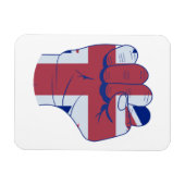 British Raised Fist Magneet (Horizontaal)