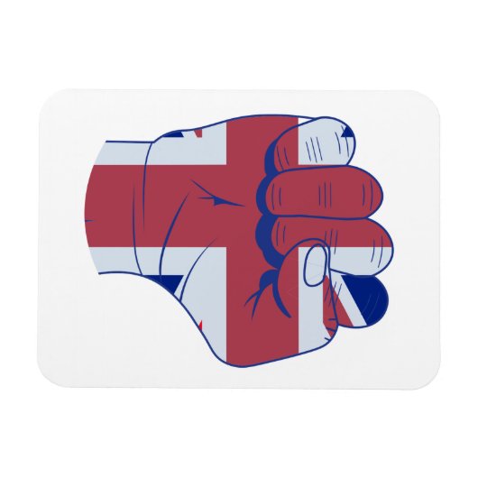 British Raised Fist Magneet (Horizontaal)