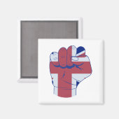 British Raised Fist Magneet (Voorkant / Achterkant)