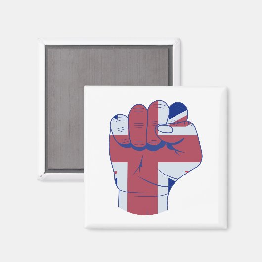 British Raised Fist Magneet (Voorkant / Achterkant)