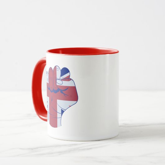 British Raised Fist Mok (Voorkant links)