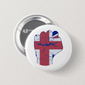 British Raised Fist Ronde Button 5,7 Cm (Voorkant /achterkant)
