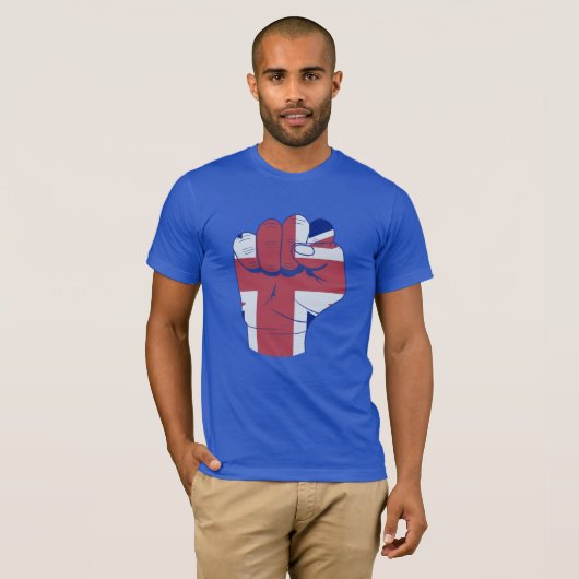 British Raised Fist T-shirt (Voorkant volledig)