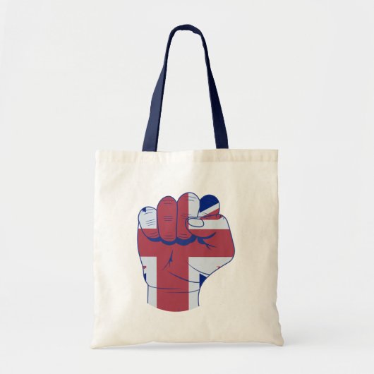 British Raised Fist Tote Bag (Voorkant)