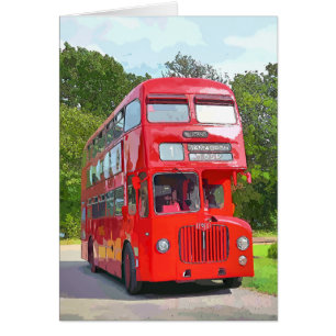 BRITISH RED BUS KAART
